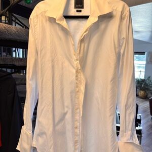 David Donahue White Dress Shirt